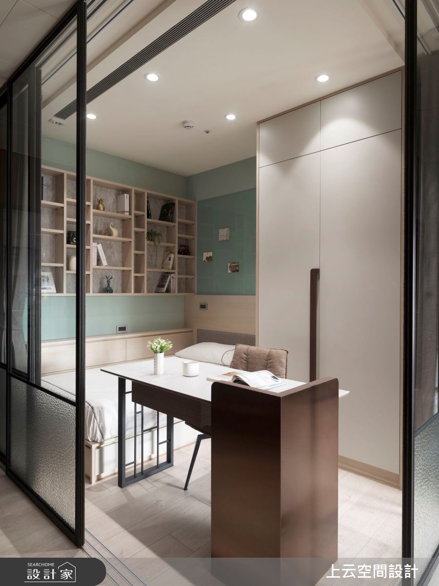 32坪新成屋(5年以下)＿現代輕奢風客房案例圖片＿上云空間設計＿上云_精緻的豪宅饗宴之20