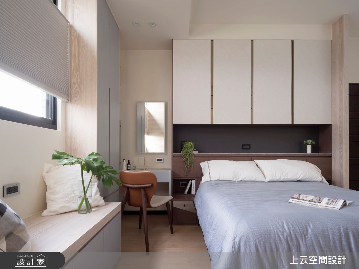 32坪新成屋(5年以下)＿現代輕奢風臥室臥榻案例圖片＿上云空間設計＿上云_精緻的豪宅饗宴之25