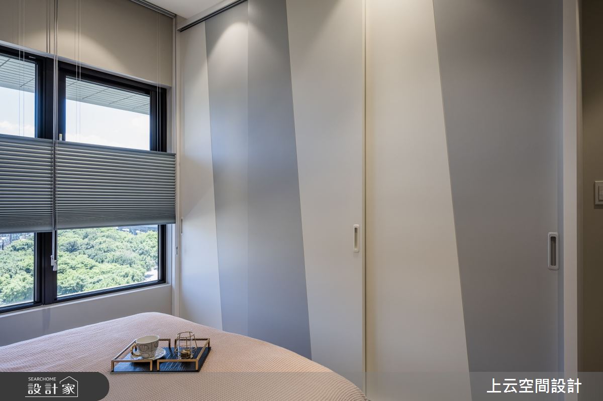 23坪新成屋(5年以下)＿現代風臥室案例圖片＿上云空間設計＿上云_隙光  灰白之22