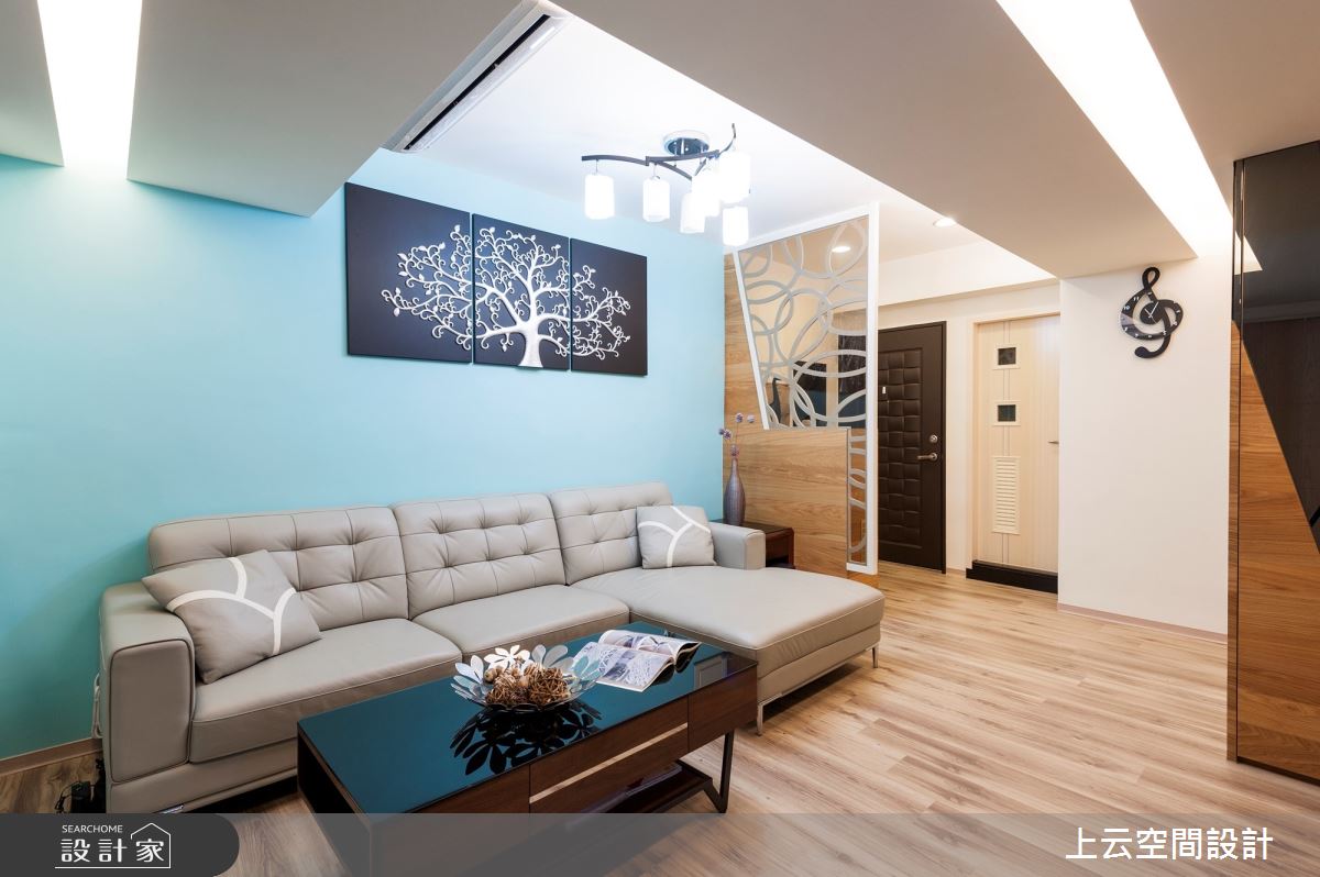 19坪老屋(31~40年)＿現代風客廳案例圖片＿上云空間設計＿上云_菱格之蛹之7