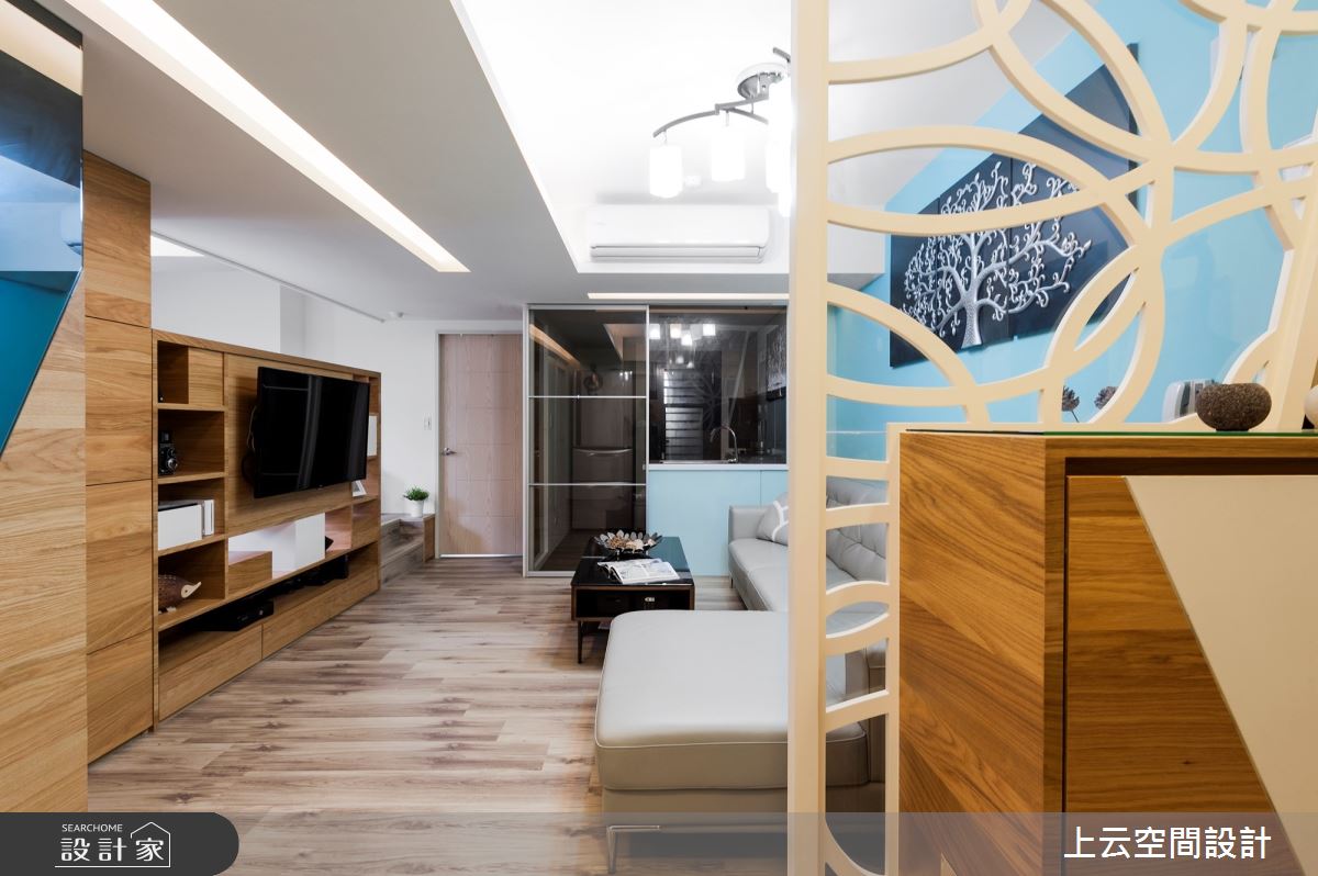 19坪老屋(31~40年)＿現代風客廳案例圖片＿上云空間設計＿上云_菱格之蛹之5