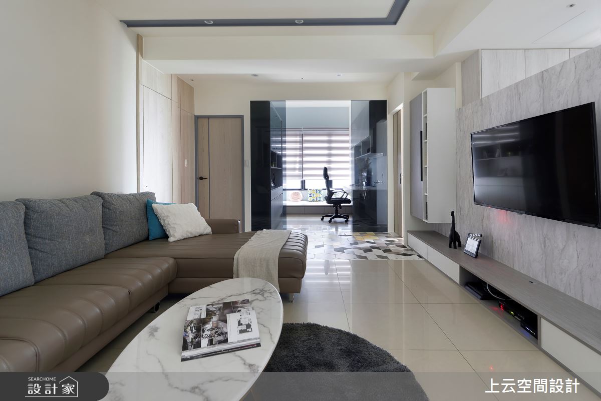 新成屋(5年以下)＿現代風客廳書房案例圖片＿上云空間設計＿上云_記憶足音之9