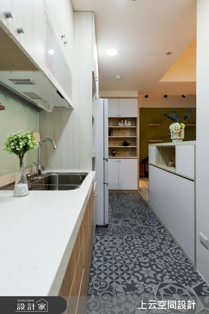 24坪老屋(16~30年)＿混搭風廚房案例圖片＿上云空間設計＿上云_盪漾旋律之16