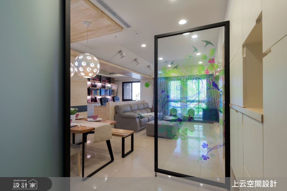 31坪新成屋(5年以下)＿現代風玄關客廳餐廳案例圖片＿上云空間設計＿上云_記憶金果之17