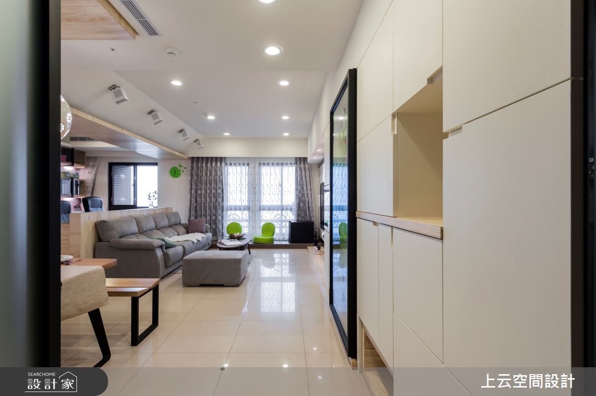 31坪新成屋(5年以下)＿現代風玄關客廳餐廳案例圖片＿上云空間設計＿上云_記憶金果之20