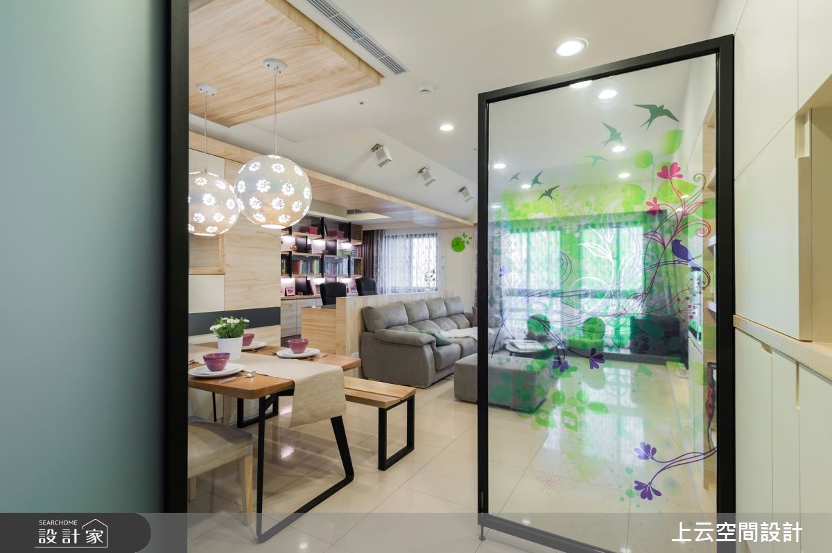 31坪新成屋(5年以下)＿現代風玄關客廳餐廳案例圖片＿上云空間設計＿上云_記憶金果之25