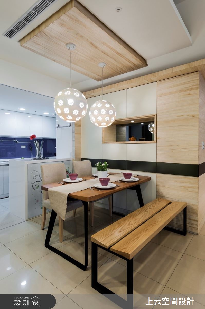 31坪新成屋(5年以下)＿現代風餐廳廚房中島案例圖片＿上云空間設計＿上云_記憶金果之29