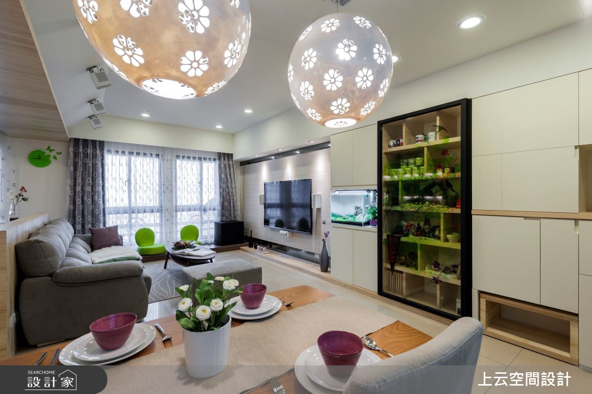 31坪新成屋(5年以下)＿現代風客廳餐廳案例圖片＿上云空間設計＿上云_記憶金果之32