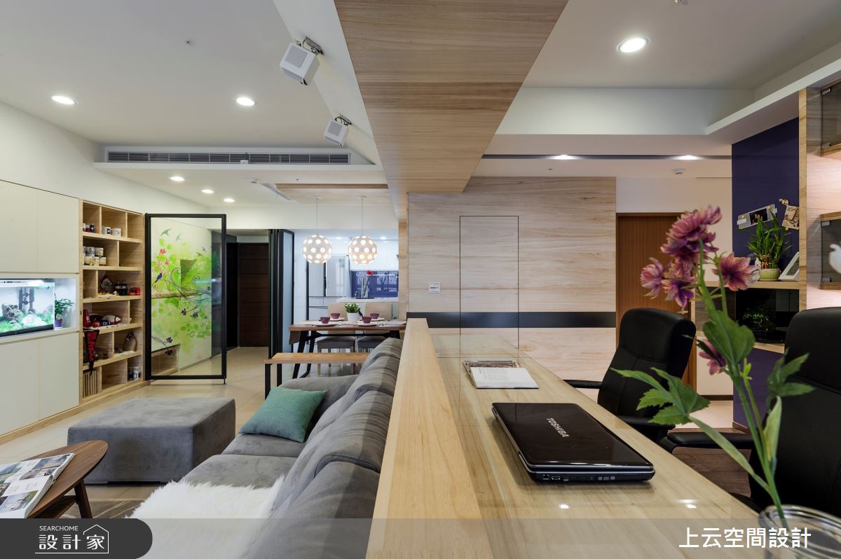 31坪新成屋(5年以下)＿現代風玄關客廳餐廳書房案例圖片＿上云空間設計＿上云_記憶金果之40