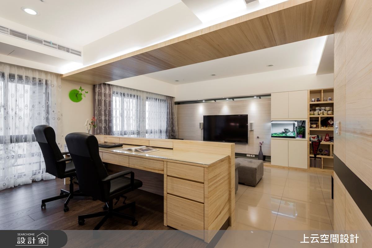 31坪新成屋(5年以下)＿現代風客廳書房案例圖片＿上云空間設計＿上云_記憶金果之42