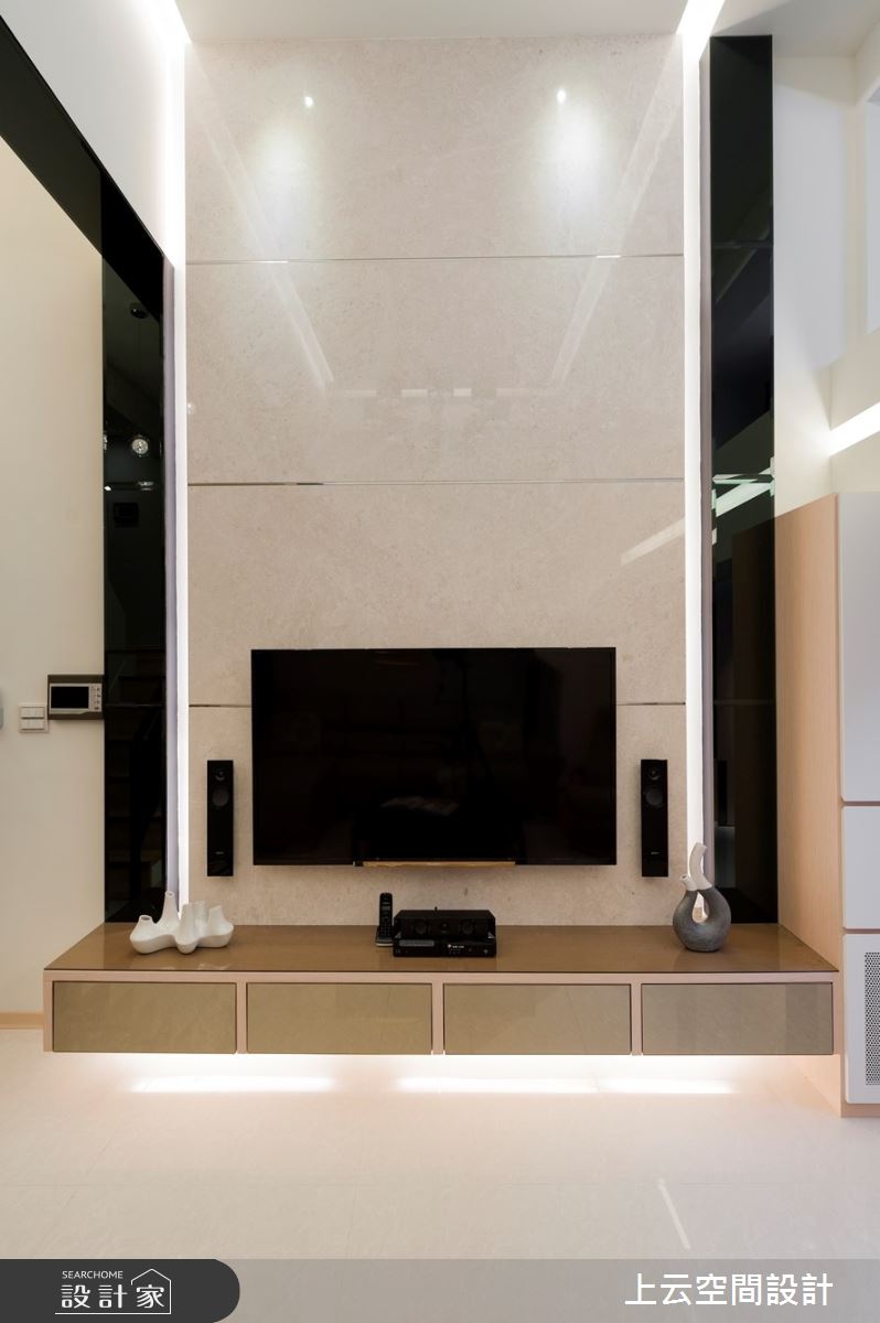 42坪老屋(31~40年)＿現代風客廳案例圖片＿上云空間設計＿上云_透天-悠然宅之9