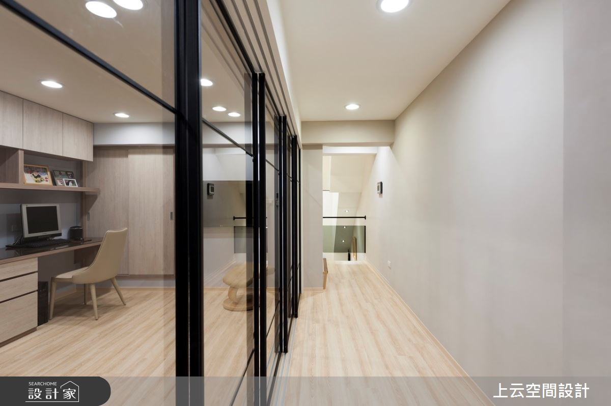 42坪老屋(31~40年)＿現代風走廊案例圖片＿上云空間設計＿上云_透天-悠然宅之32