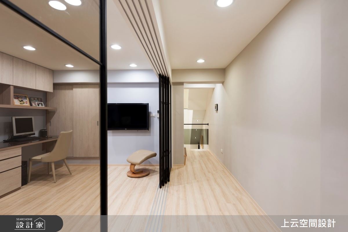 42坪老屋(31~40年)＿現代風走廊案例圖片＿上云空間設計＿上云_透天-悠然宅之31
