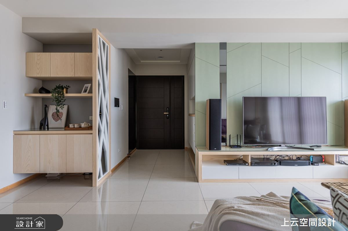 29坪新成屋(5年以下)＿現代風玄關客廳案例圖片＿上云空間設計＿上云_簡淺美境之1