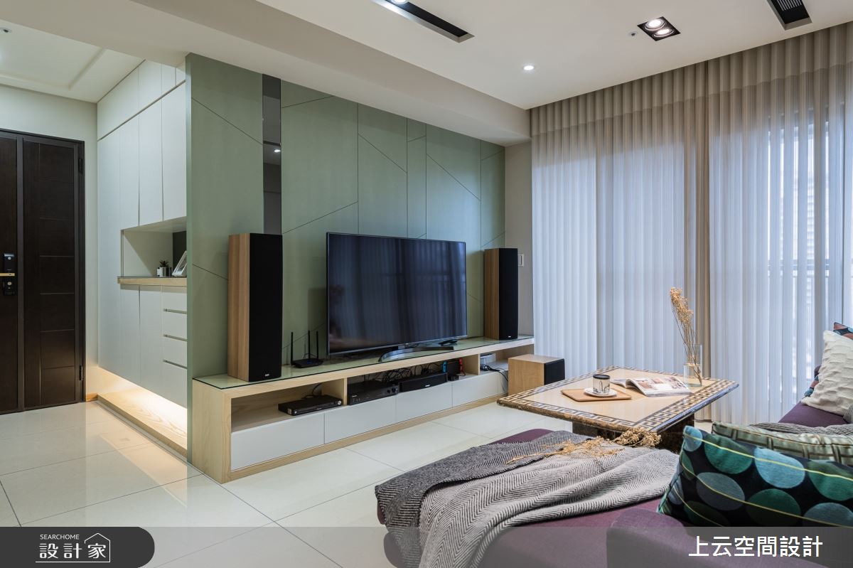 29坪新成屋(5年以下)＿現代風玄關客廳案例圖片＿上云空間設計＿上云_簡淺美境之2