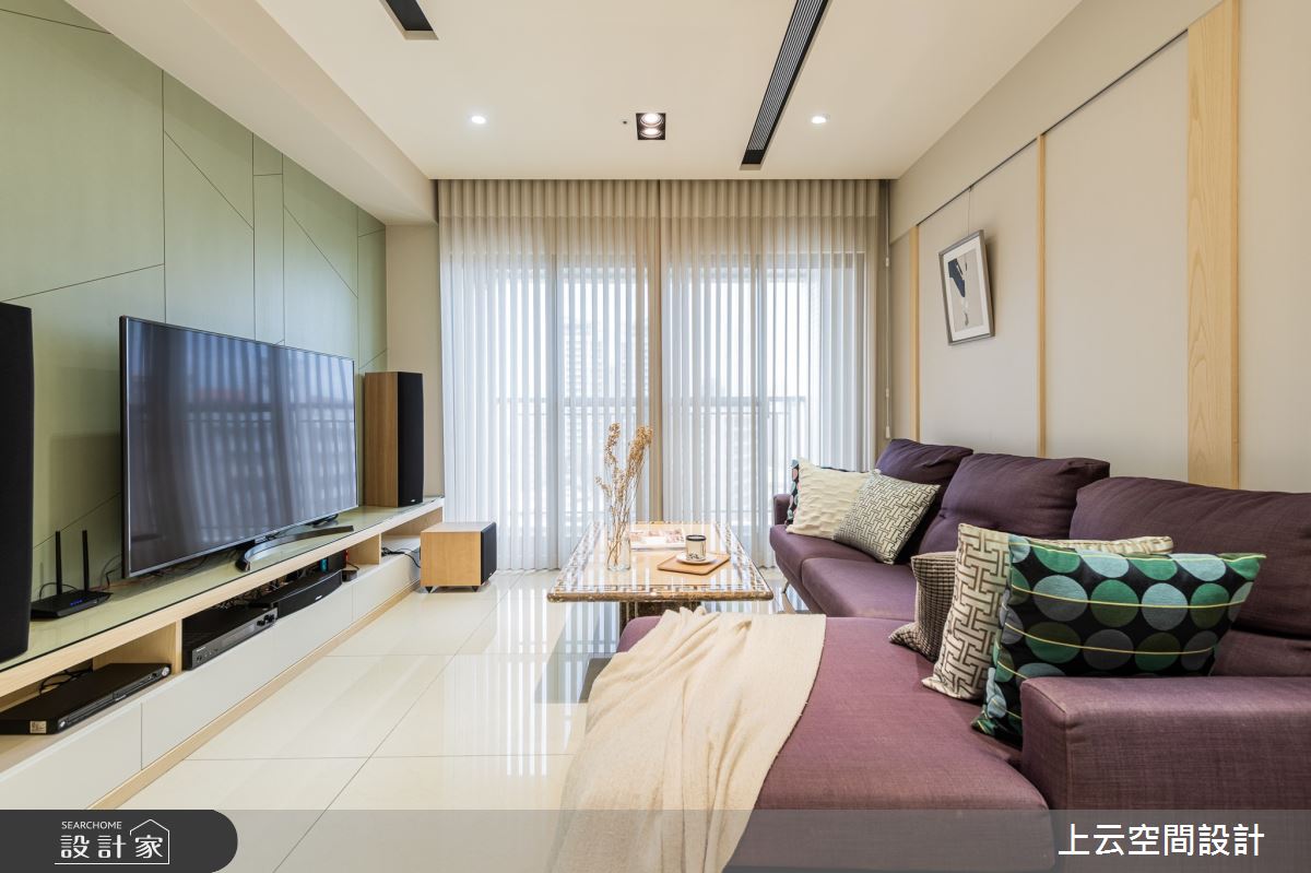 29坪新成屋(5年以下)＿現代風客廳案例圖片＿上云空間設計＿上云_簡淺美境之3