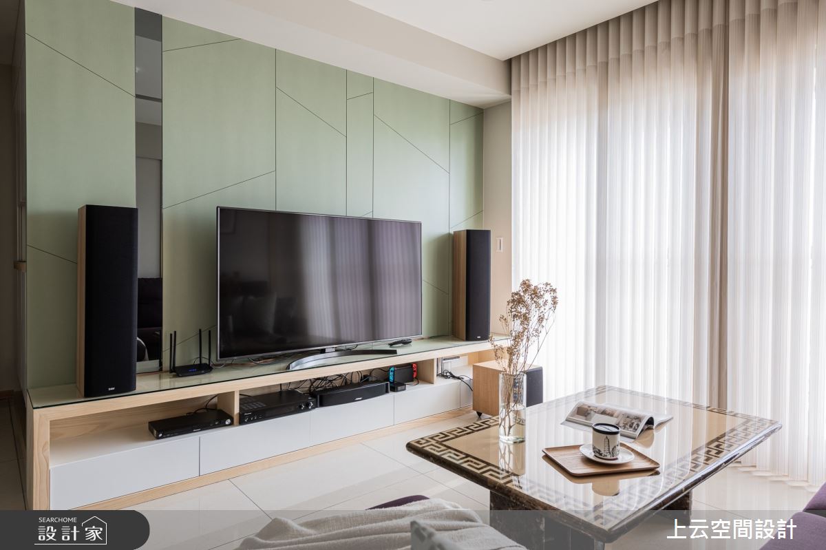 29坪新成屋(5年以下)＿現代風客廳案例圖片＿上云空間設計＿上云_簡淺美境之4