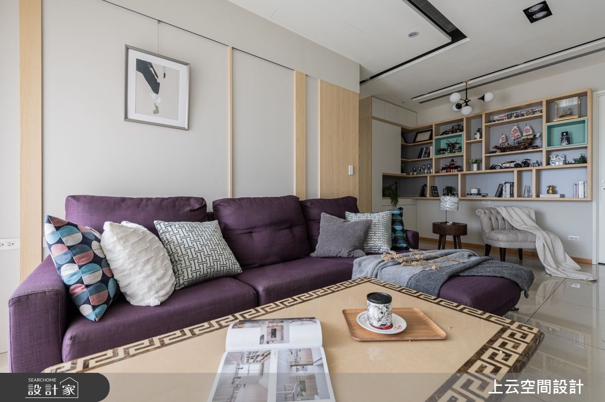 29坪新成屋(5年以下)＿現代風客廳案例圖片＿上云空間設計＿上云_簡淺美境之8
