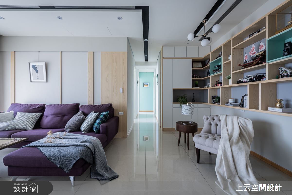 29坪新成屋(5年以下)＿現代風客廳案例圖片＿上云空間設計＿上云_簡淺美境之9