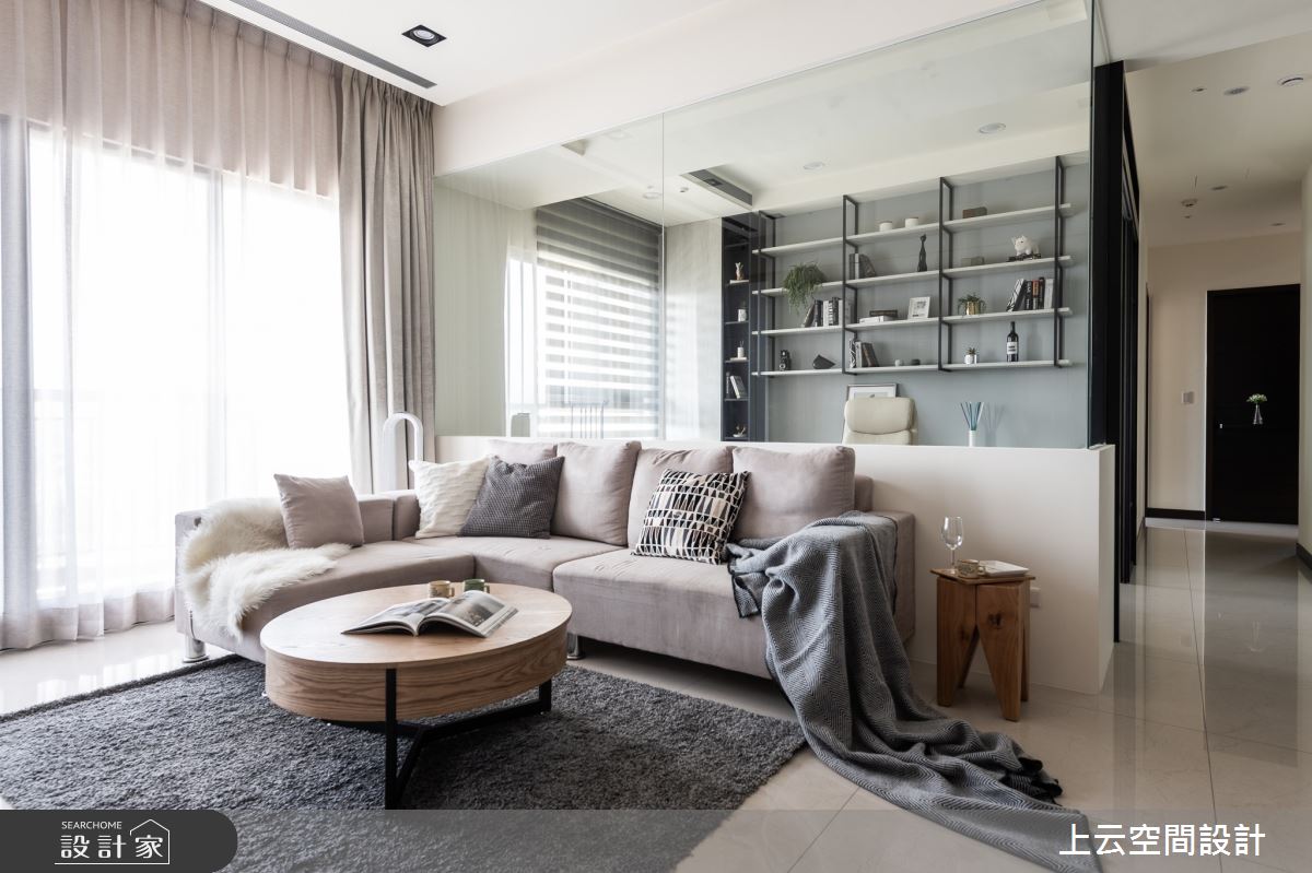40坪新成屋(5年以下)＿現代風客廳案例圖片＿上云空間設計＿上云_簡約奏鳴曲之3