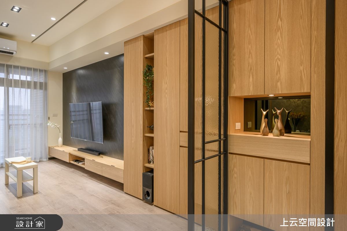 25坪新成屋(5年以下)＿現代風玄關客廳案例圖片＿上云空間設計＿上云_旋律之舞之7