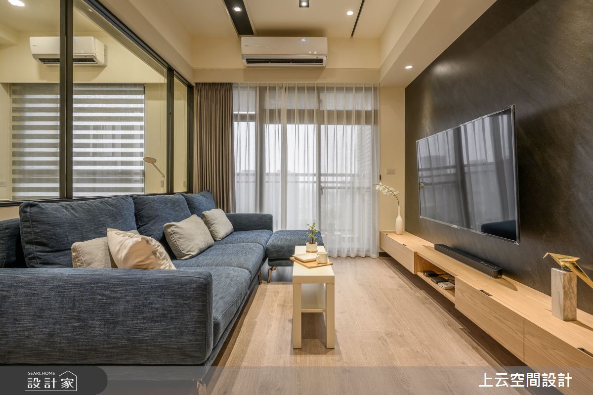 25坪新成屋(5年以下)＿現代風客廳案例圖片＿上云空間設計＿上云_旋律之舞之11