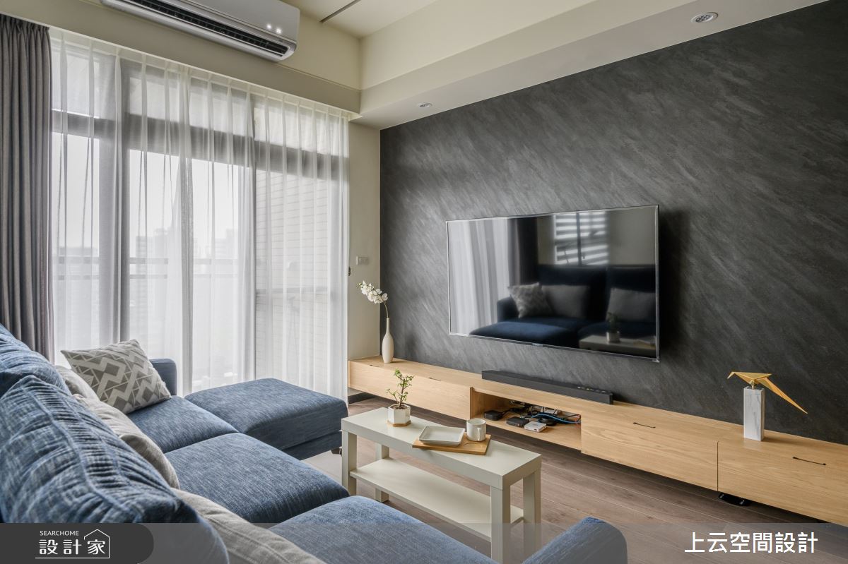 25坪新成屋(5年以下)＿現代風客廳案例圖片＿上云空間設計＿上云_旋律之舞之9