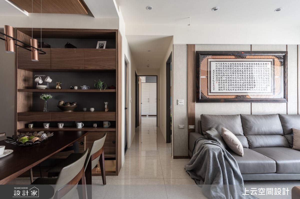 31坪新成屋(5年以下)＿人文禪風客廳餐廳案例圖片＿上云空間設計＿上云_落日餘暉之10