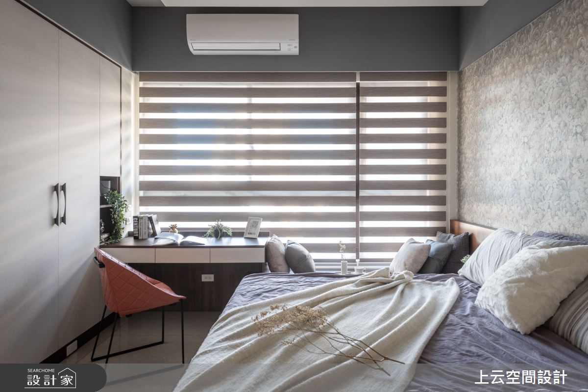 31坪新成屋(5年以下)＿人文禪風臥室案例圖片＿上云空間設計＿上云_落日餘暉之16