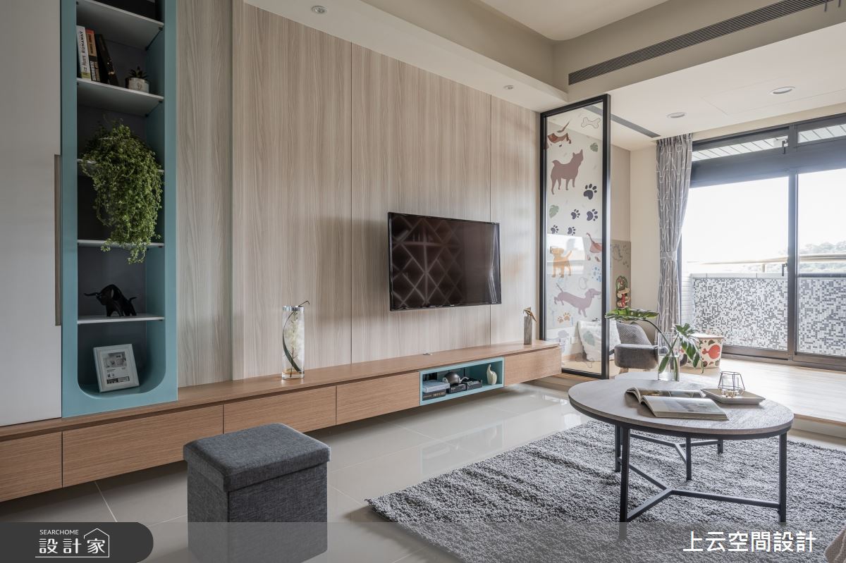 28坪新成屋(5年以下)＿混搭風客廳多功能室案例圖片＿上云空間設計＿上云_童之律動之15