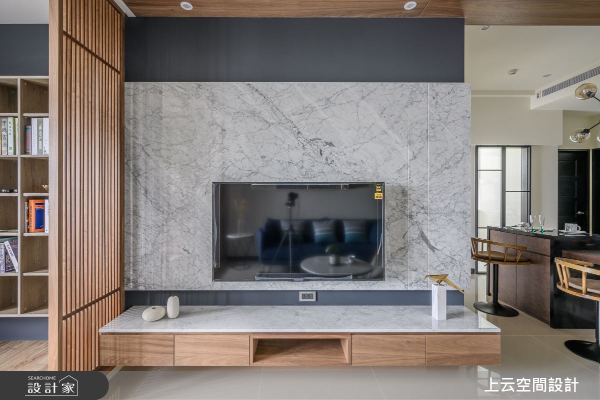 28坪新成屋(5年以下)＿人文禪風客廳案例圖片＿上云空間設計＿上云_墨香人文宅之10