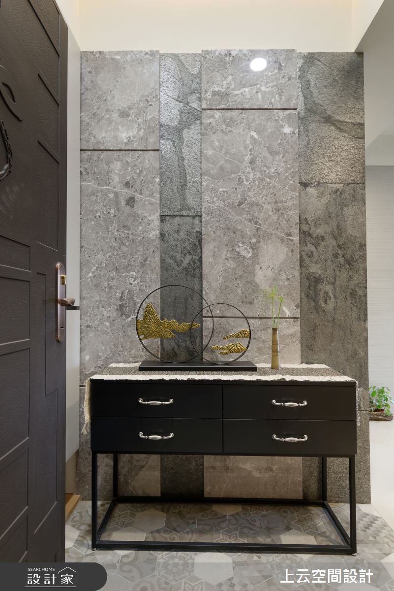 32坪新成屋(5年以下)＿混搭風玄關案例圖片＿上云空間設計＿上云_異質暖居之2