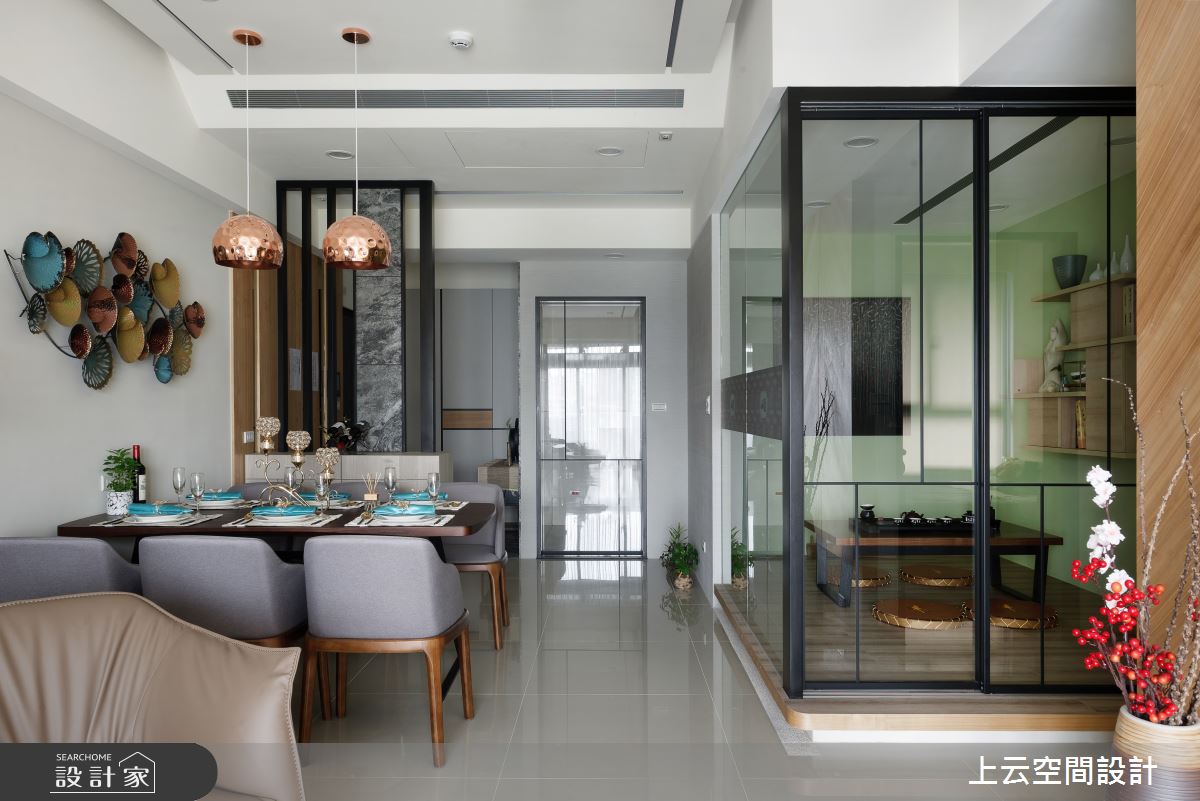 32坪新成屋(5年以下)＿混搭風餐廳和室案例圖片＿上云空間設計＿上云_異質暖居之7