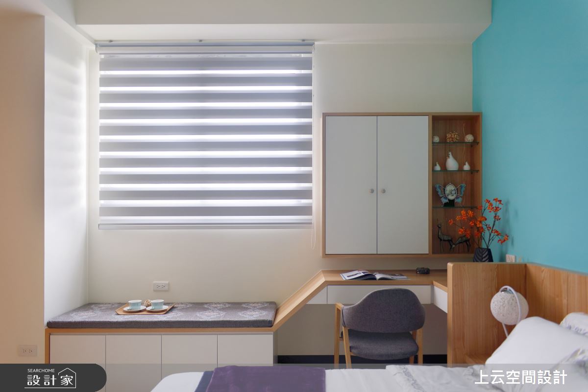 32坪新成屋(5年以下)＿混搭風臥室臥榻案例圖片＿上云空間設計＿上云_異質暖居之18