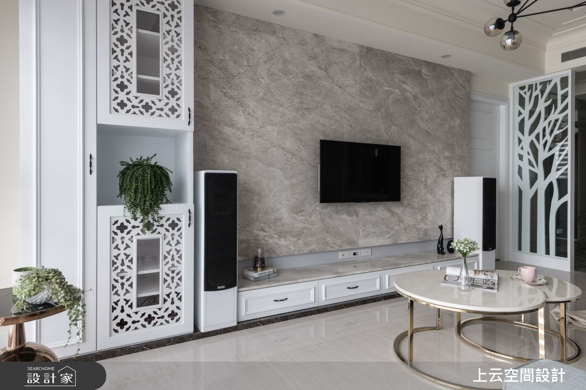 23坪新成屋(5年以下)＿新古典客廳案例圖片＿上云空間設計＿上云_輕古典的浪漫旅行之13