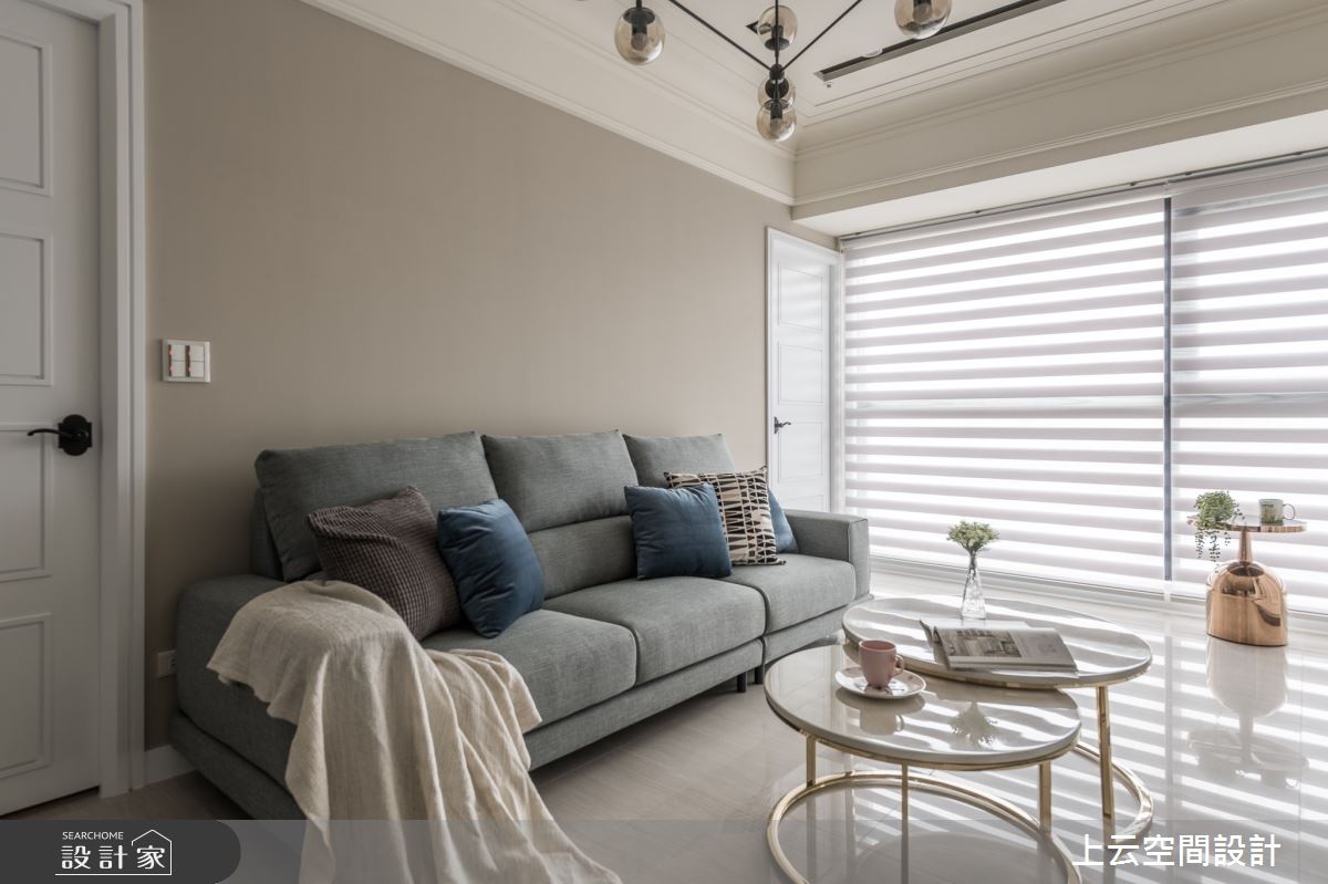 23坪新成屋(5年以下)＿新古典客廳案例圖片＿上云空間設計＿上云_輕古典的浪漫旅行之16
