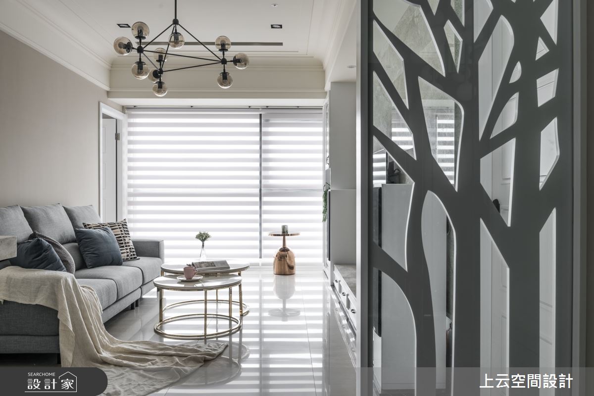 23坪新成屋(5年以下)＿新古典客廳案例圖片＿上云空間設計＿上云_輕古典的浪漫旅行之18