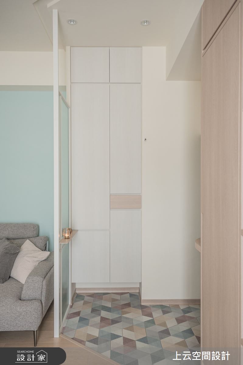 22坪老屋(16~30年)＿混搭風玄關案例圖片＿上云空間設計＿上云_山巒怡靜美居之3