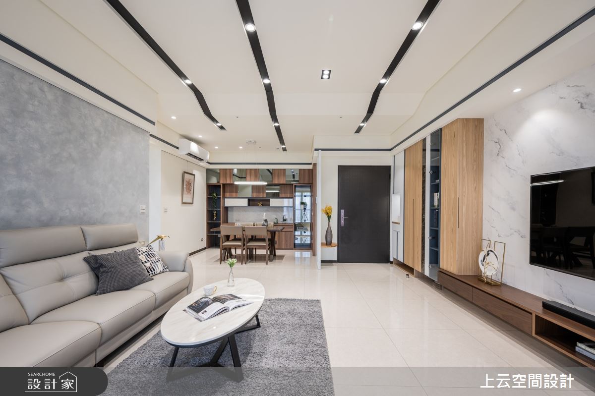 44坪新成屋(5年以下)＿現代風玄關客廳餐廳案例圖片＿上云空間設計＿上云_夢想寓藏之7