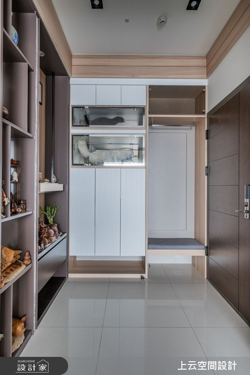 34坪新成屋(5年以下)＿人文禪風玄關案例圖片＿上云空間設計＿上云_佛香清雅宅之4
