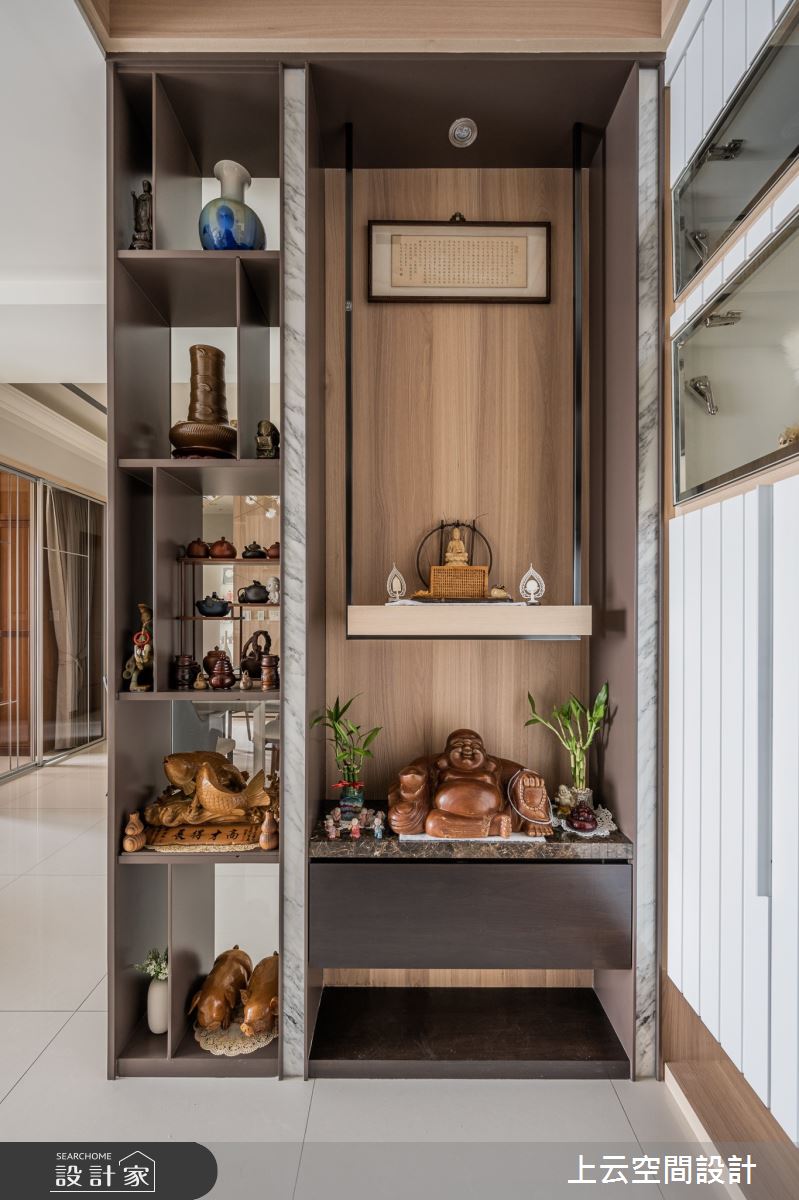 34坪新成屋(5年以下)＿人文禪風玄關案例圖片＿上云空間設計＿上云_佛香清雅宅之2