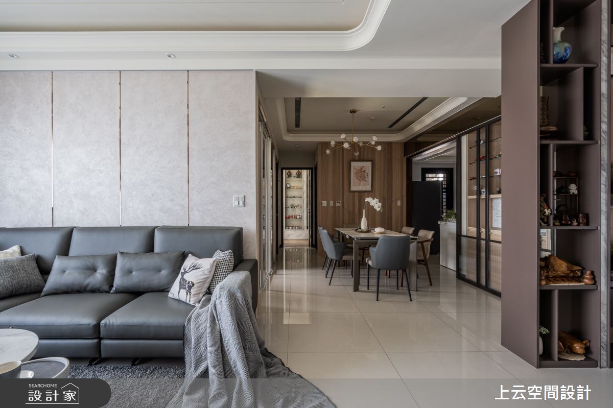 34坪新成屋(5年以下)＿人文禪風客廳餐廳案例圖片＿上云空間設計＿上云_佛香清雅宅之9