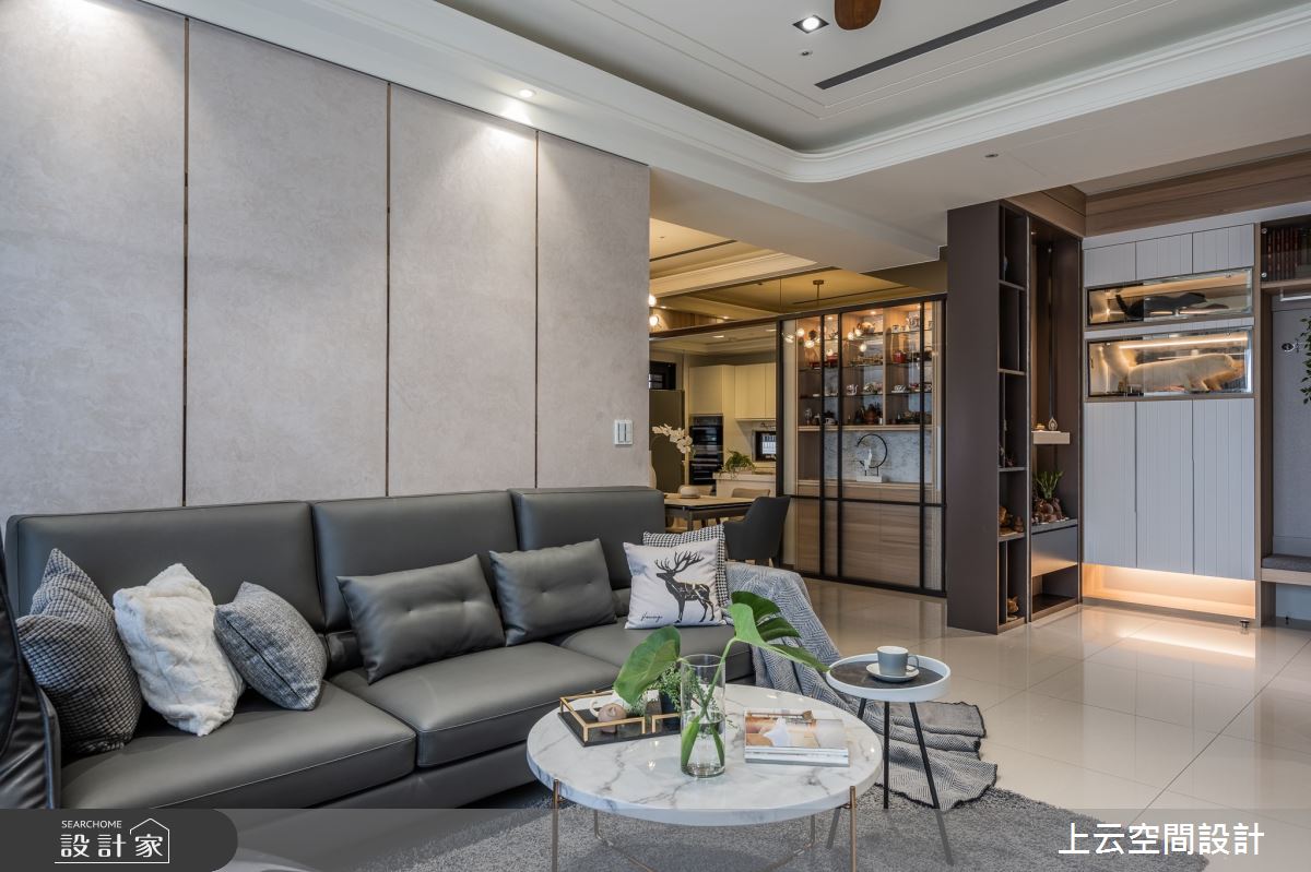 34坪新成屋(5年以下)＿人文禪風玄關客廳案例圖片＿上云空間設計＿上云_佛香清雅宅之7