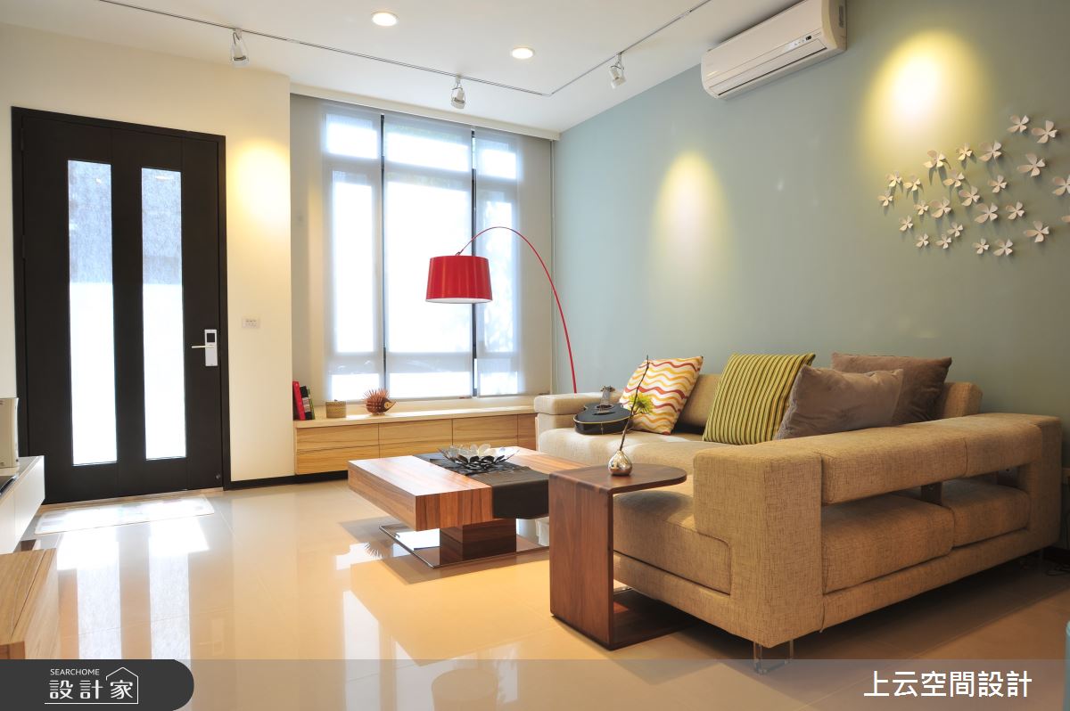 55坪毛胚屋＿混搭風客廳臥榻案例圖片＿上云空間設計＿上云_透天-蘭園木居之1