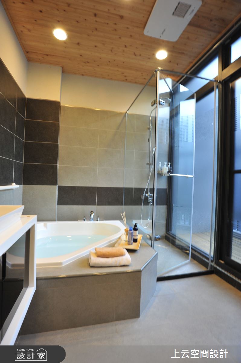 55坪毛胚屋＿混搭風浴室案例圖片＿上云空間設計＿上云_透天-蘭園木居之20