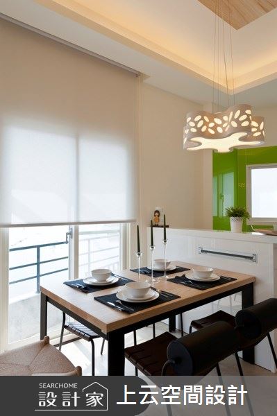 新成屋(5年以下)＿北歐風餐廳中島案例圖片＿上云空間設計＿上云_透天-綠意築居之8