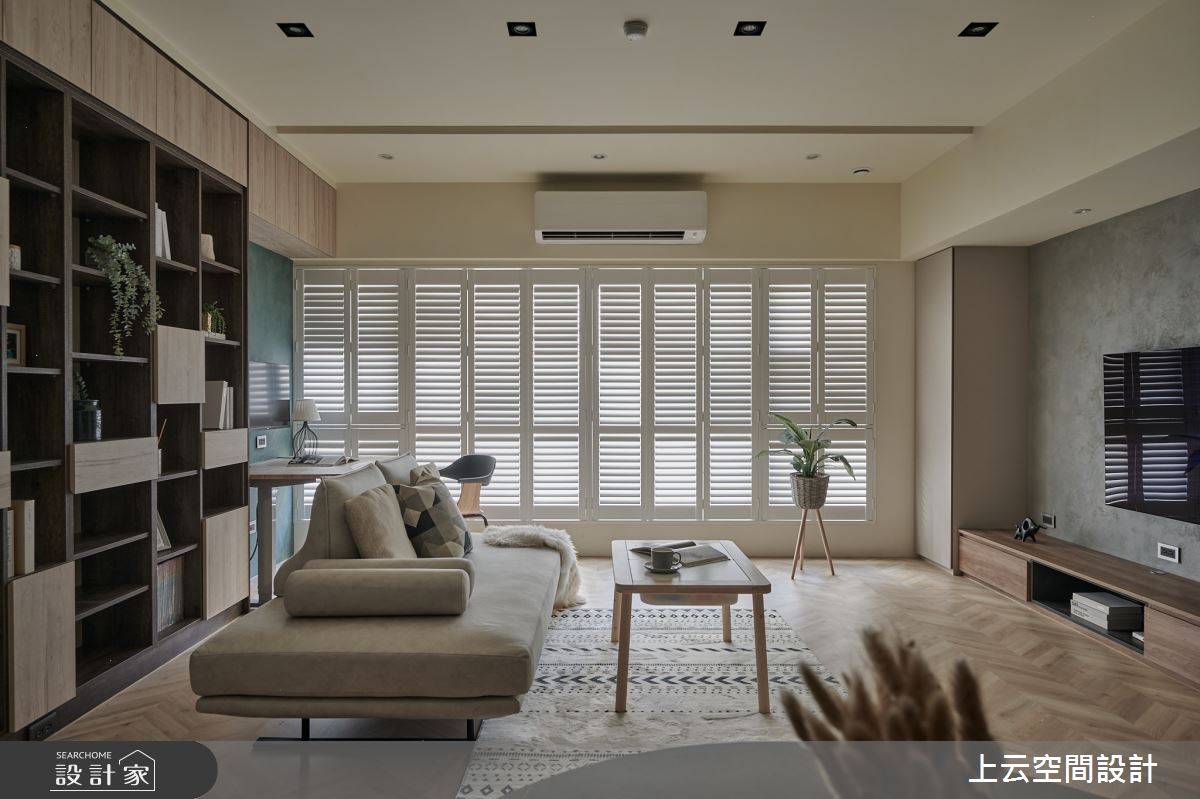 21坪新成屋(5年以下)＿混搭風客廳案例圖片＿上云空間設計＿上云_工業美式夢之9