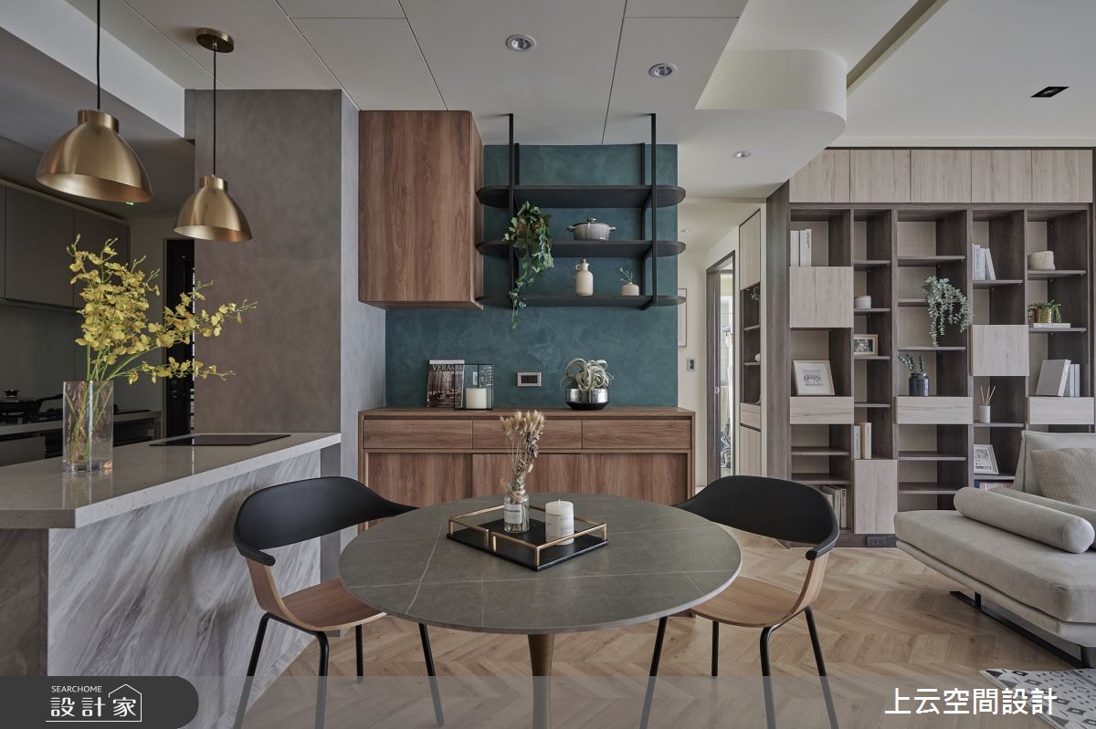 21坪新成屋(5年以下)＿混搭風餐廳中島案例圖片＿上云空間設計＿上云_工業美式夢之19