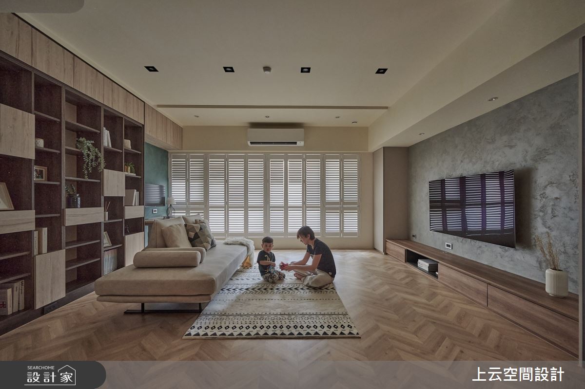21坪新成屋(5年以下)＿混搭風客廳案例圖片＿上云空間設計＿上云_工業美式夢之13