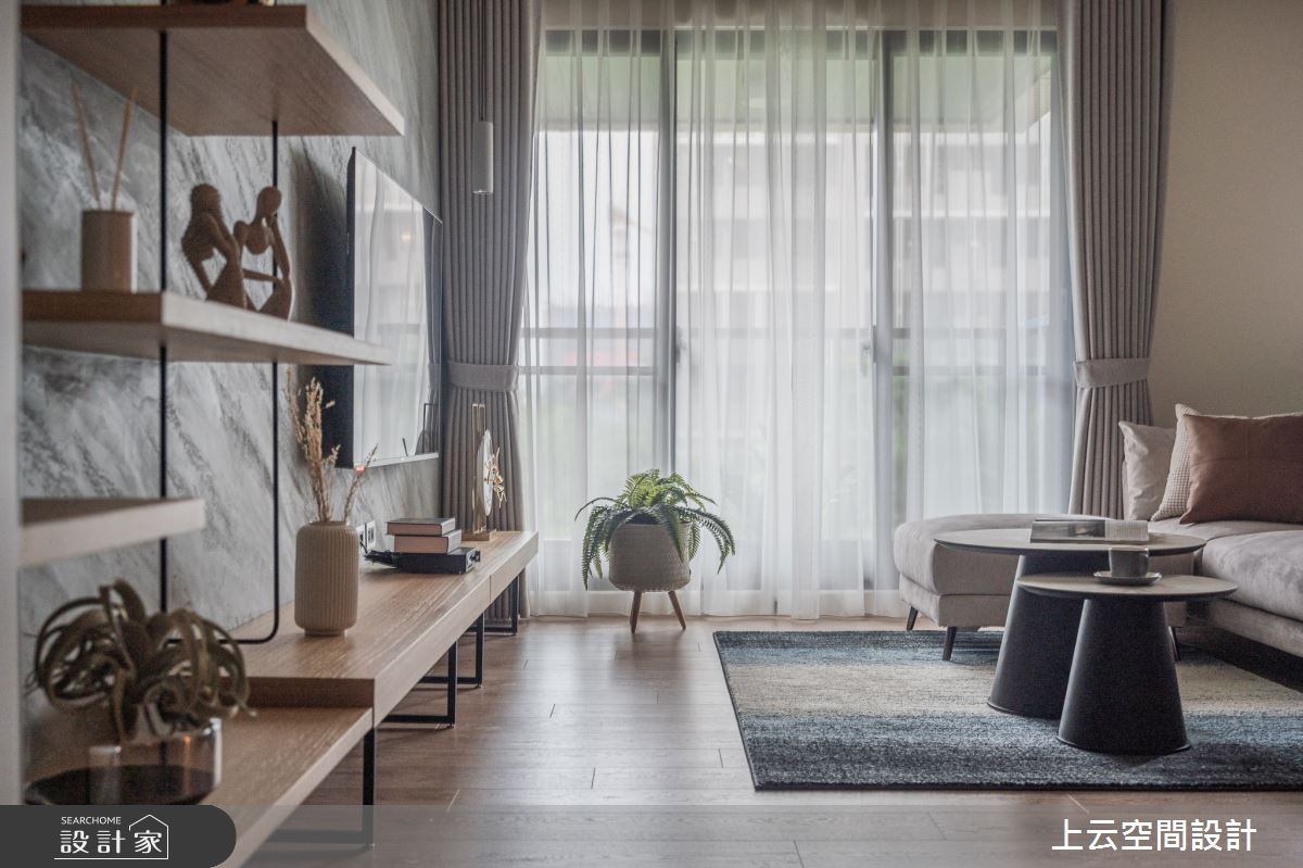 30坪新成屋(5年以下)＿人文禪風客廳案例圖片＿上云空間設計＿上云_歸園田居之17